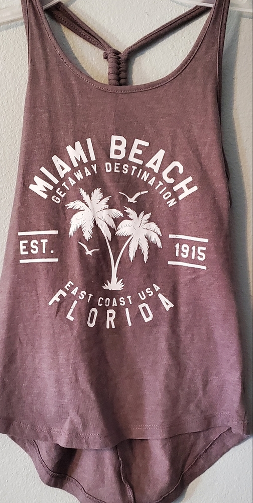 Miami style Beach tank top size Large